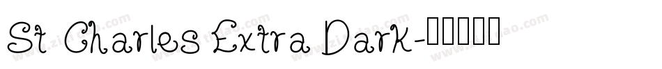 St Charles Extra Dark字体转换